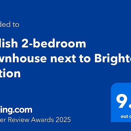 Stylish 2-Bedroom Townhouse Next To Brighton Station Exterior photo